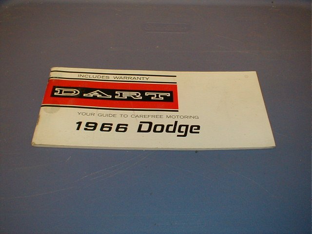 dodge dart owner manual