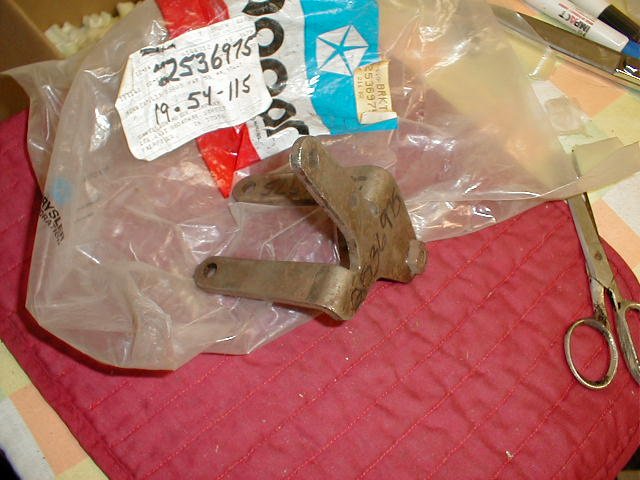 Nos Mopar Power Steering Pump Bracket Rear 1958 Thru 1968