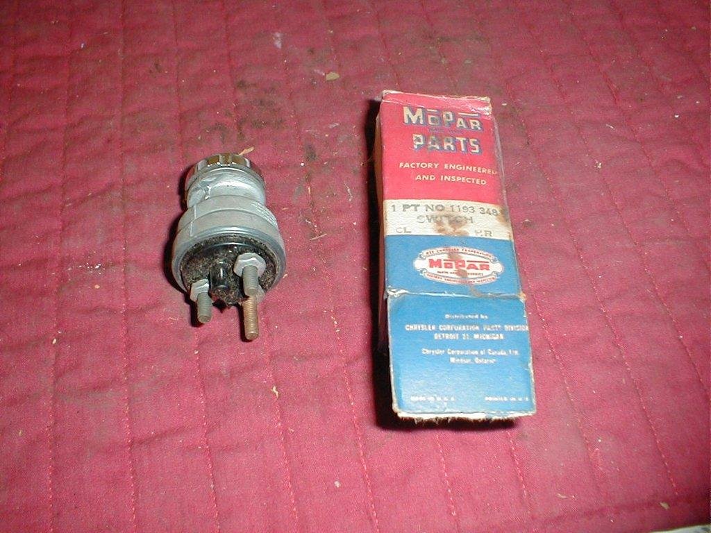 NOS Mopar Ignition Switch 1948 Thru 1954 Dodge Truck Hiltop Auto Parts