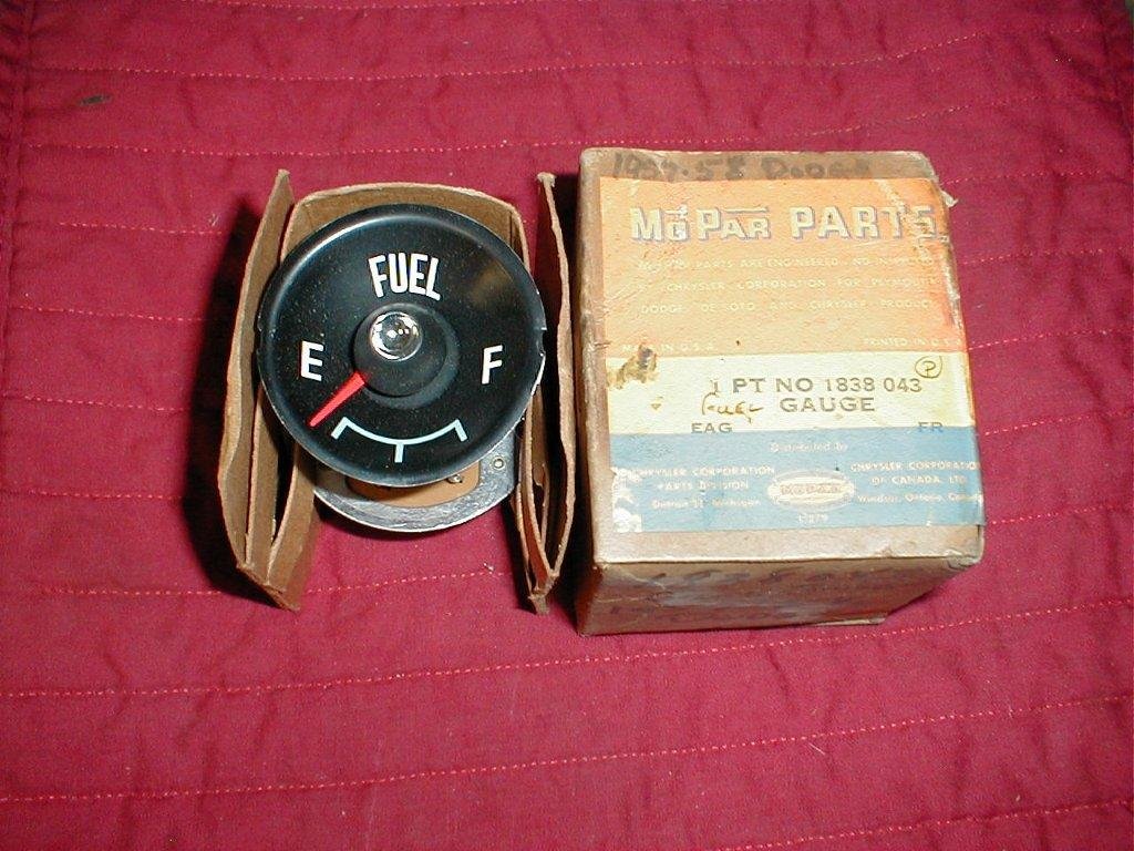 NOS Mopar Fuel Gauge 19578 Dodge Royal Custom Royal Hiltop