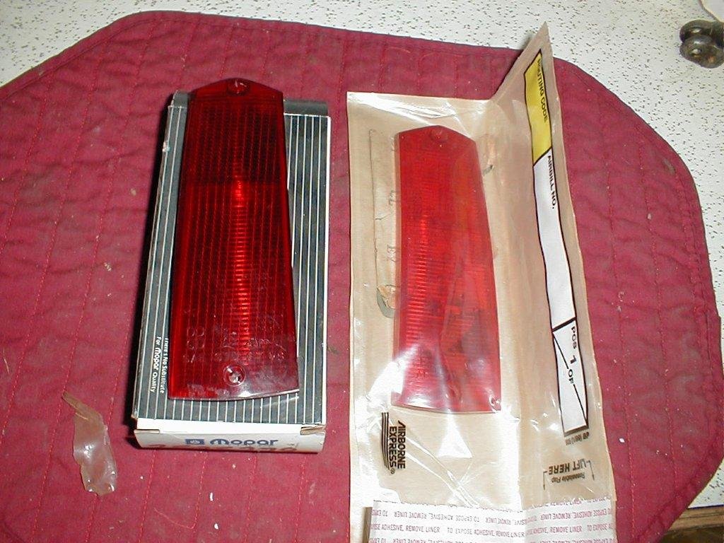 NOS Mopar Tail Lenses 1964 Valiant Station Wagon Models - Hiltop Auto Parts