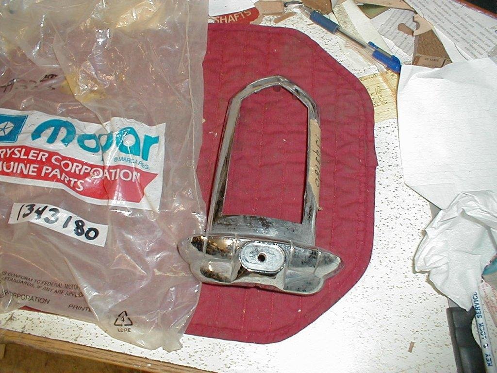 NOS Mopar Right Tail Light Bezel 19501 Dodge Wayfarer 2 Door Hiltop