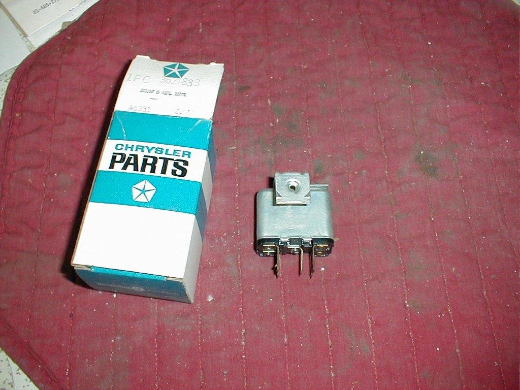 NOS Mopar A/C Blower Motor Relay 1972 C Body Models Hiltop Auto Parts