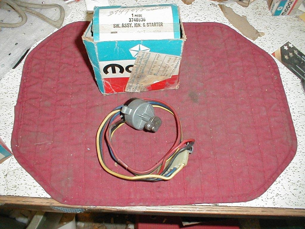 NOS Mopar Ignition Switch All 1975 A Body Models Hiltop Auto Parts