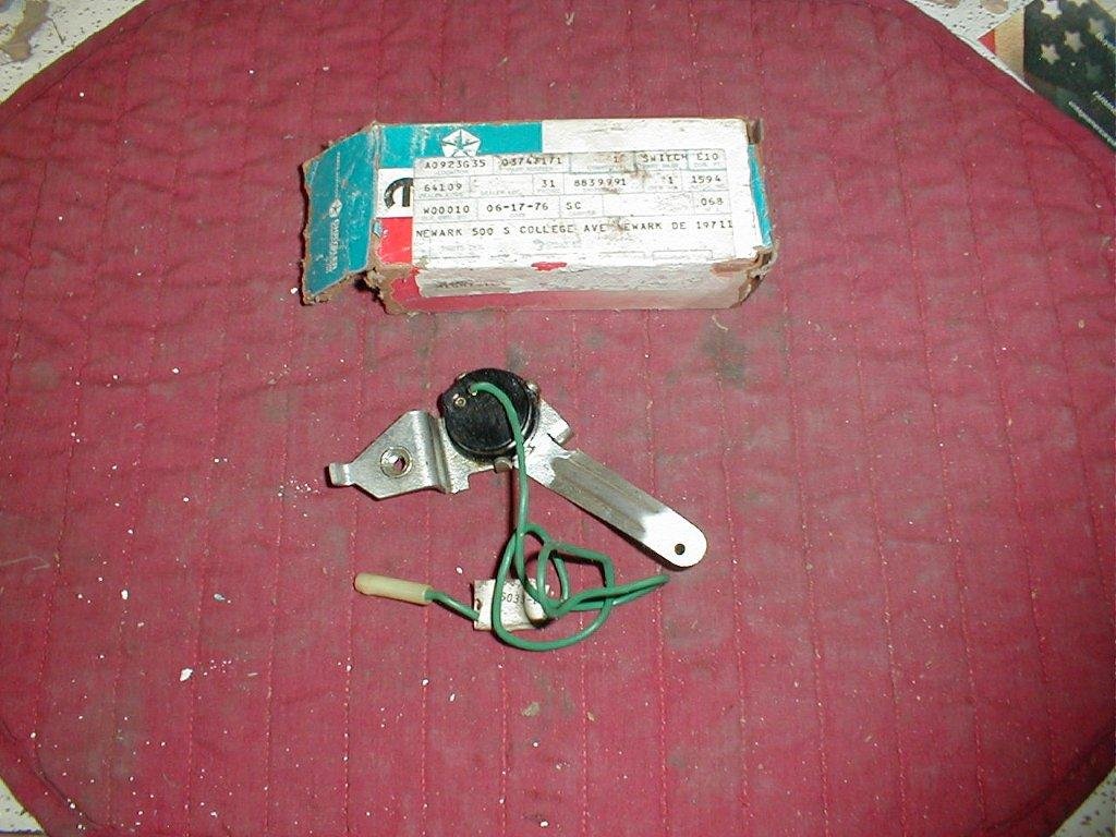NOS Mopar Clutch Starter Switch 197680 Dodge & Plymouth F Body