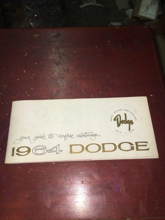 1964 Dodge Mid Size Owners Manual Hiltop Auto Parts