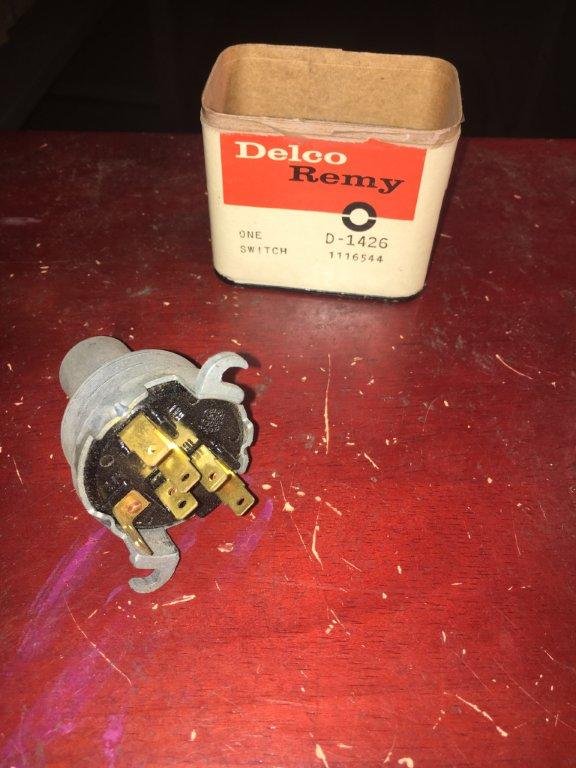 1960 Chevrolet Impala Biscayne Bel Air Nos Delco Ignition Switch