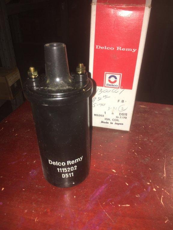 Delco Remy Coil Clean NOS Delco Ignition Coil 1953-71 Many GM Models - Hiltop Auto Parts