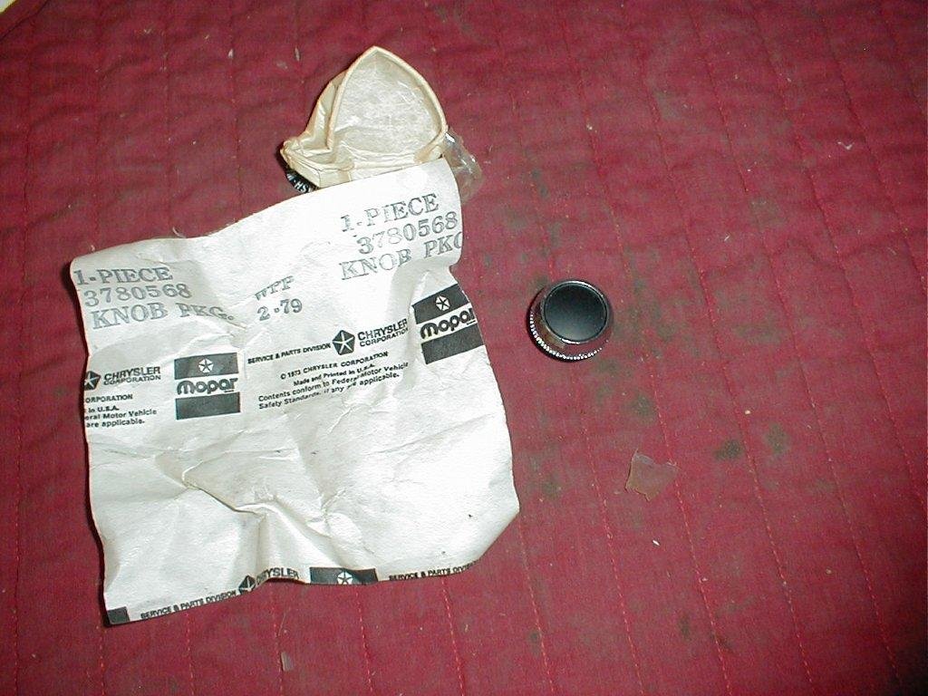 NOS Mopar Wiper Switch Knob 19713 Dodge B Series Vans Hiltop Auto Parts