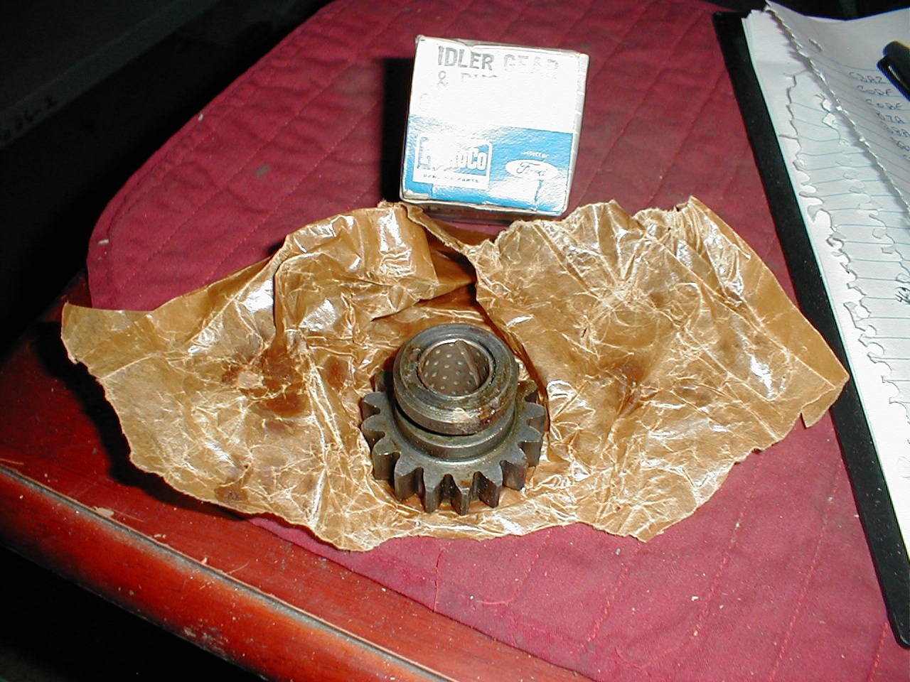 NOS Ford Transmission Reverse Idler Gear 19626 Dagenham 4 Speed