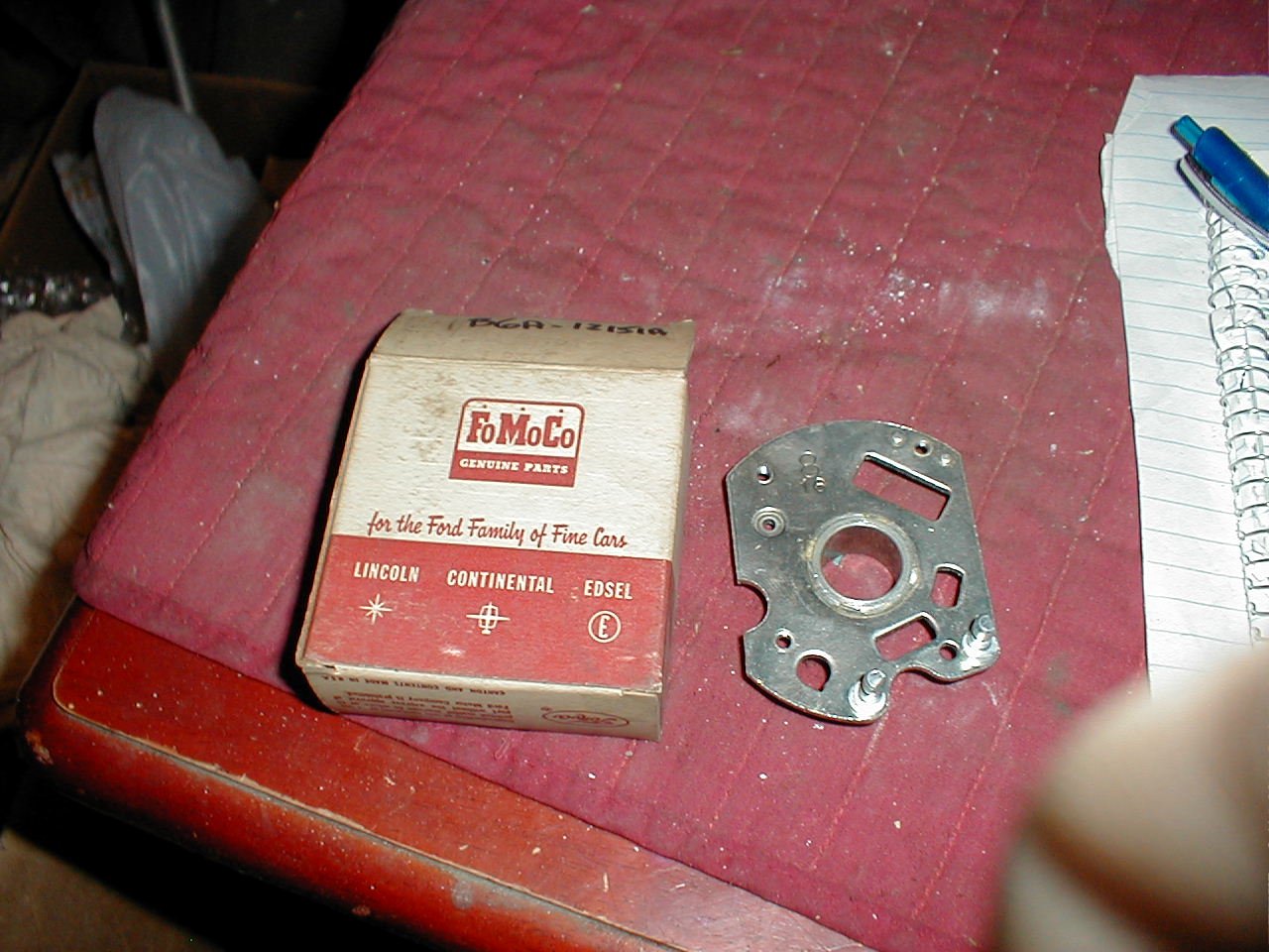 NOS Distributor Breaker Plate V8 19546 Ford Lincoln Mercury