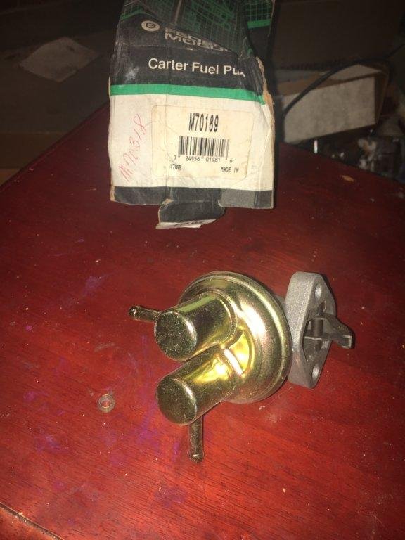 NOS Carter Fuel Pump 19857 Chevrolet Sprint Models 1.0 Litre Hiltop