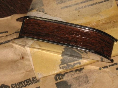 nos-mopar-inside-door-pull-handle-cap-1971-3-chrysler-models-rosewood
