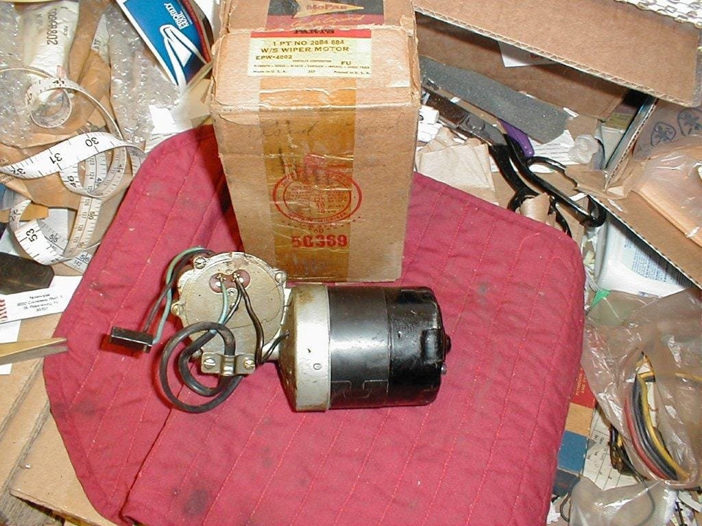 NOS Mopar Wiper Motor 19602 Plymouth Dodge A Body Single Speed